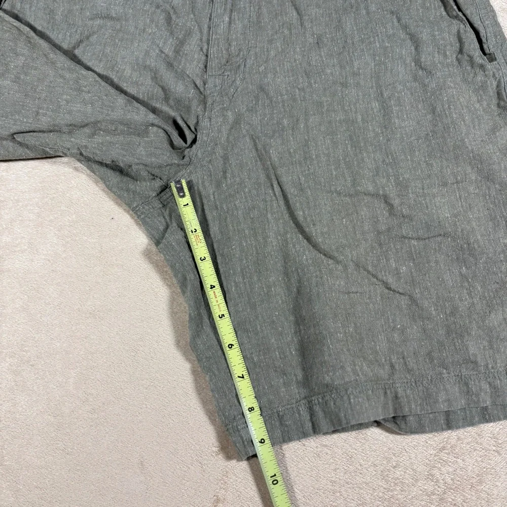 Patagonia Shorts Mens 34 Green Hemp‎ Blend Step Back Hiking Outdoors Lightweight